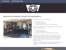 Tablet Screenshot of freedomfitnessco.com